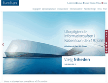 Tablet Screenshot of euroeyes.dk