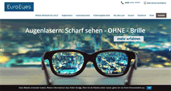 Desktop Screenshot of euroeyes.de