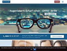 Tablet Screenshot of euroeyes.de